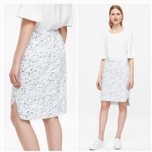 COS Size 6 Marble Printed Pencil Skirt